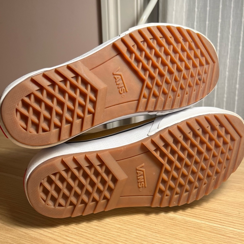 Vans Old Skool Stacked Platform Shoe Sneaker Golden Yellow Womens Size 7.5 - Picture 3 of 6